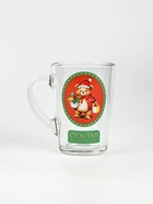 Кружка новогодняя стеклянная «Мишка», 300 мл - Фото 2