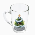 Кружка стеклянная новогодняя Дорого внимание «Счастья», 300 мл - Фото 2