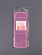 Органайзер для хранения мелочей, 12 секций, размер 18.4×6.7×2 см, прозрачный, розовый - Фото 6