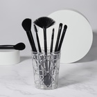 Подставка для хранения косметики «Хрусталь», d=8.5×11 см, прозрачная - Фото 2