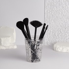 Подставка для хранения косметики «Хрусталь», d=8.5×11 см, прозрачная - Фото 3