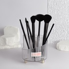 Органайзер для хранения косметики «CRISTAL», 4 секции, d=12×12.5 см, прозрачный - Фото 3