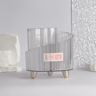 Органайзер для хранения косметики «CRISTAL», 4 секции, d=12×12.5 см, прозрачный - Фото 5