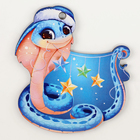 Ёлочная игрушка - подвеска деревянная «Праздничная змея» - Фото 5