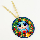 Ёлочная игрушка - подвеска деревянная «Змея» - Фото 3