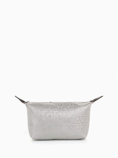 Косметичка на молнии, цвет серый