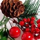 Ветка декоративная новогодняя, 20×10×5 см - Фото 4