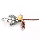 Ветка декоративная новогодняя, 30×11×5 см - Фото 3