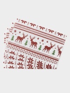 Салфетки сервировочные на стол Доляна «Новый Год», 4 шт., 45×30 см, белые - Фото 3