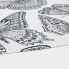 Салфетки сервировочные на стол Доляна «Бабочки», 4 шт., 45×30 см, белые - Фото 4