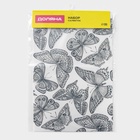 Салфетки сервировочные на стол Доляна «Бабочки», 4 шт., 45×30 см, белые - Фото 5