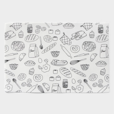 Салфетки сервировочные на стол Доляна Kitchen, 4 шт., 45×30 см, белые