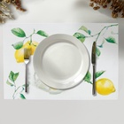 Салфетки сервировочные на стол Доляна «Лимоны», 4 шт., 45×30 см, белые - Фото 6