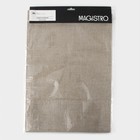 Салфетки сервировочные на стол Magistro, 2 шт., хлопок, 47×32 см, бежевые - Фото 4