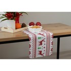 Дорожка на стол Доляна «Новый год», 180×30 см, белая - Фото 9