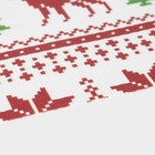 Дорожка на стол Доляна «Новый год», 180×30 см, белая - Фото 4