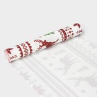 Дорожка на стол Доляна «Новый год», 180×30 см, белая - Фото 5