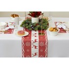 Дорожка на стол Доляна «Новый год», 180×30 см, красная - Фото 9