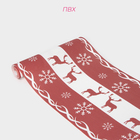 Дорожка на стол Доляна «Новый год», 180×30 см, красная - Фото 3