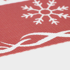 Дорожка на стол Доляна «Новый год», 180×30 см, красная - Фото 5