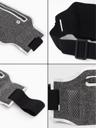 Сумка поясная туристическая, влагозащитная, 32×12 см, серая 10612123