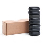 Набор массажных камней из базальта, 8 шт, 4 х 6 см - фото 25467808