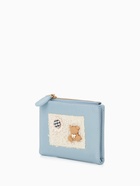 Кошелёк женский на кнопке, 11.5×2×9 см, с объёмной нашивкой, голубой - Фото 9