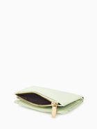 Кошелёк женский на кнопке, 12.5×2×9 см, однотонный, комбинированный, светло-зелёный - Фото 5