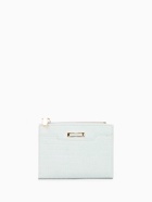 Кошелёк женский на кнопке, 12.5×2×9 см, однотонный, комбинированный, светло-голубой - Фото 7