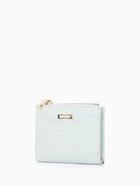 Кошелёк женский на кнопке, 12.5×2×9 см, однотонный, комбинированный, светло-голубой - Фото 8