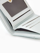 Кошелёк женский на кнопке, 12.5×2×9 см, однотонный, комбинированный, светло-голубой - Фото 4