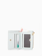 Кошелёк женский на кнопке, 12.5×2×9 см, однотонный, комбинированный, светло-голубой 10652572 - фото 16739591