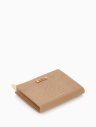 Кошелёк женский на кнопке, 12.5×2×9 см, однотонный, комбинированный, бежевый - Фото 6