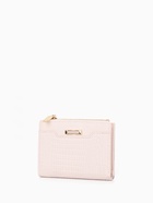 Кошелёк женский на кнопке, 12.5×2×9 см, однотонный, комбинированный, светло-розовый - Фото 8