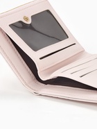 Кошелёк женский на кнопке, 12.5×2×9 см, однотонный, комбинированный, светло-розовый - Фото 5