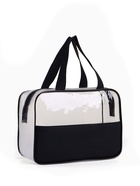 Косметичка на молнии, с ручками, цвет чёрный - Фото 4