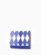 Кошелёк женский на кнопке, 10.5×2.5×8.5 см, с принтом, синий/белый - Фото 8