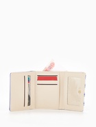 Кошелёк женский на кнопке, 10.5×2.5×8.5 см, с принтом, синий/белый - Фото 3