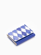 Кошелёк женский на кнопке, 10.5×2.5×8.5 см, с принтом, синий/белый - Фото 5