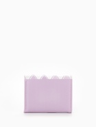 Кошелёк женский на кнопке, 10.5×2.5×8.5 см, с принтом, сиреневый/белый - Фото 7