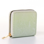 Кошелёк женский «Цветочные узоры», на молнии, 11×2.5×9 см, градиентный, разноцветный - Фото 4