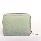 Кошелёк женский «Цветочные узоры», на молнии, 11×2.5×9 см, градиентный, разноцветный - Фото 6