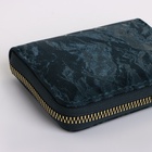 Кошелёк женский на молнии 11×2.5×9 см, однотонный, зелёный - Фото 3