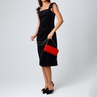 Сумка женская на магните, цвет красный - Фото 9