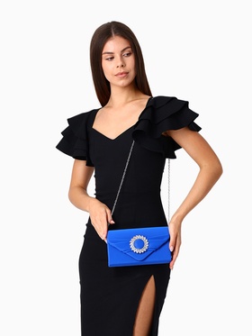 Сумка женская на магните, цвет синий