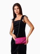 Сумка женская на магните, цвет фуксия - Фото 3