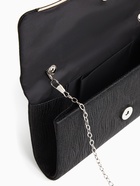 Сумка-клатч женская вечерняя на магните, на длинной цепочке, чёрная - Фото 3