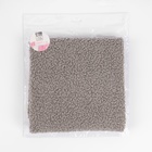 Лоскут мех «Барашек», 50×50 см, 500 г/м, серый №7 - Фото 5