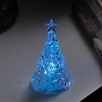 Фигура световая «Елочка» 10×6 см, от батареек 3хAG13 (в комплекте), свечение RGB