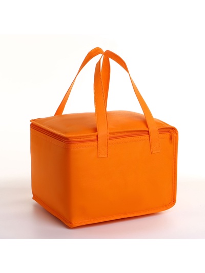 Термосумка на молнии, 9.6 л, оранжевая